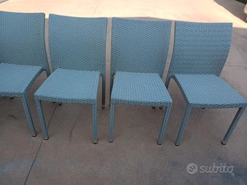 6 sedie da giardino come nuovi 