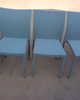 6 sedie da giardino come nuovi 