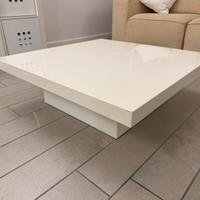 TAVOLINO SOGGIORNO LACCATO BIANCO