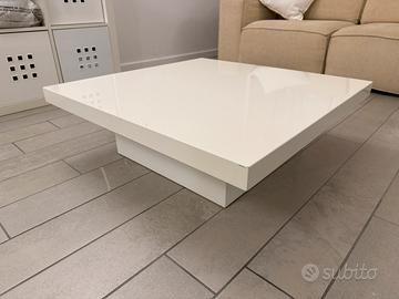 TAVOLINO SOGGIORNO LACCATO BIANCO