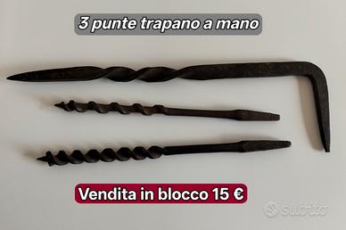 punte trapano a mano