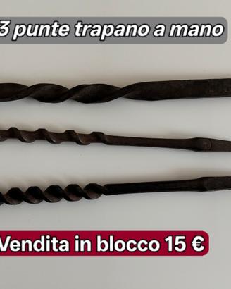 punte trapano a mano