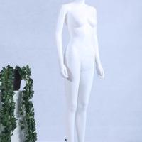 Manichino bianco opaco con piastra metallica