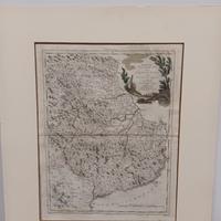 Antica pianta geografica Piemonte 