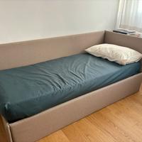 Letto singolo con letto estraibile