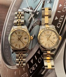 Rolex datejust lady acciaio oro ref 6917