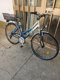 bicicletta city bike da donna in alluminio 