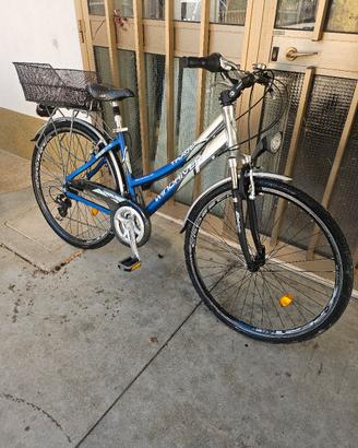 bicicletta city bike da donna in alluminio 