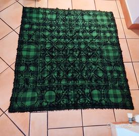 Gran foulard fantasia verde bottiglia 