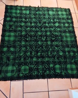 Gran foulard fantasia verde bottiglia 