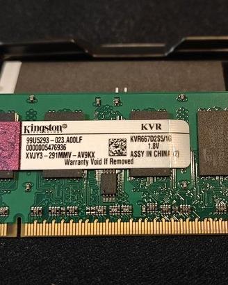 Lotto RAM 1GB SoDimm DDR2 Kingston