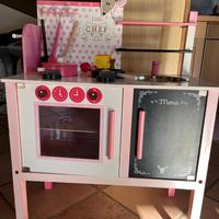 Cucina per Bambini in legno con accessori