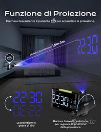 Radiosveglia Proiettore a Soffitto