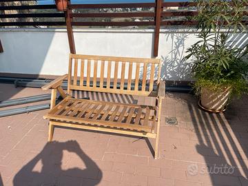 Set arredo da esterno in legno