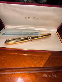 Penna stilografica Rolex placcata oro