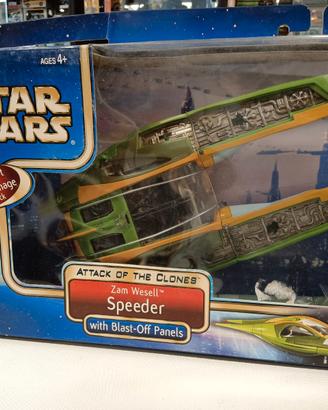 STAR WARS Zam Weseller Speeder Hasbro in box