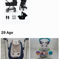 Passeggino 3in 1-dondolo-girello