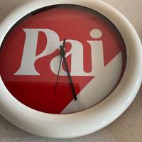 Orologi  da parete pubblicitari Motta e Pai