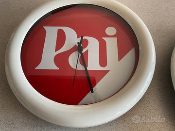 Orologi  da parete pubblicitari Motta e Pai