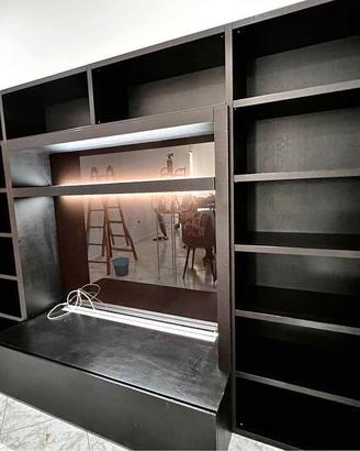 Parete attrezzata da 3 metri vano tv illuminato