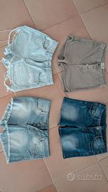 4 Pantaloncini Jeans corti Usati