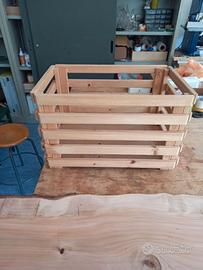 Cassetta scatola legno pino