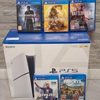 Playstation nuovaa 5 slim digital +giochi