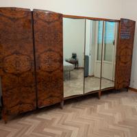 Camera completa anni 50 in noce nazionale radica