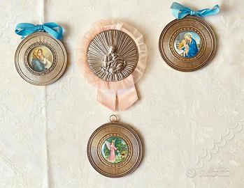 set di 4 medaglioni vintage