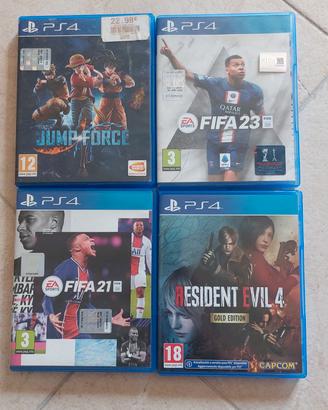Giochi Ps4 (Re4 Gold Edition, Fifa)