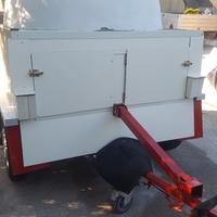 forno a legna su carrello 