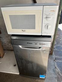 Lavastoviglie Candy + forno a microonde Whirlpool
