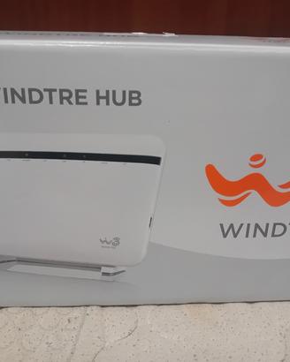 Modem Windtre hub pari al nuovo con scatola 