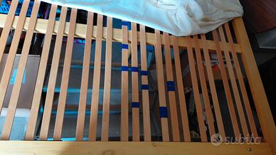 rete matrimoniale e singola doghe molle