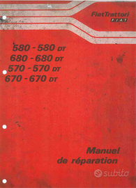 Manuale officina francese fiat 580-680