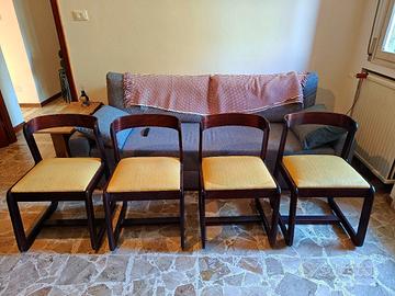 Set 4 sedie design di Willy Rizzo e Mario Sabot