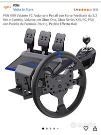 PNX V99 volante cambio e pedali