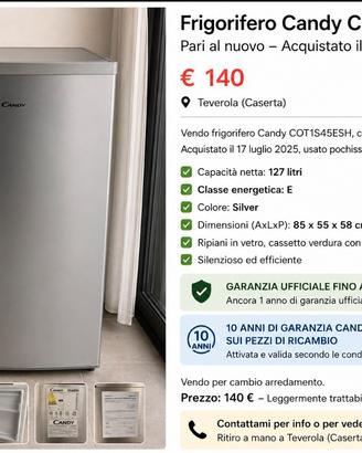 Frigo Candy 106Lt