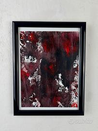 Dipinto Astratto Originale, Decalcomania