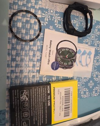 Accessori Galaxy watch ultra 24-25 e vetrini.
