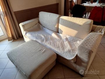 Divano 3 posti sfoderabile 205 cm beige