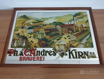 Specchio pubblicitario vintage Ph. & C. Andres