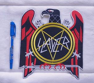 Patch grande ricamata Slayer termoadesiva