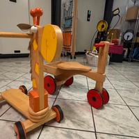 Triciclo e Giraffa in legno