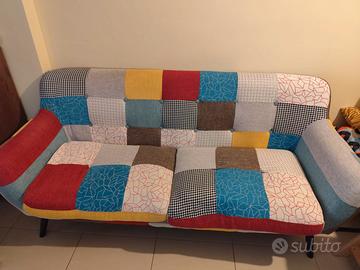 Divano patchwork usato