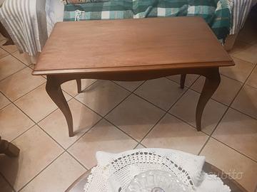 Tavolino in legno chiaro rettangolare  90x50 h 55