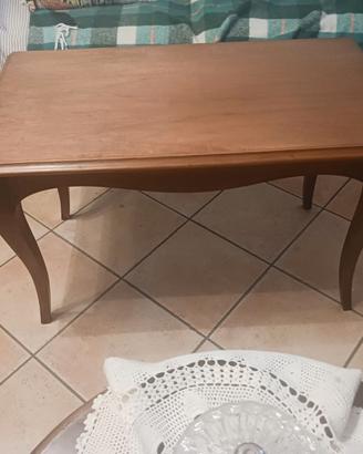 Tavolino in legno chiaro rettangolare  90x50 h 55