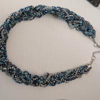 collana accessorize intrecciata con perline 