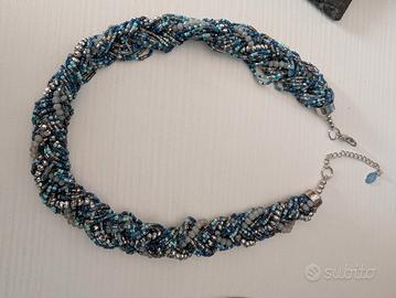 collana accessorize intrecciata con perline 