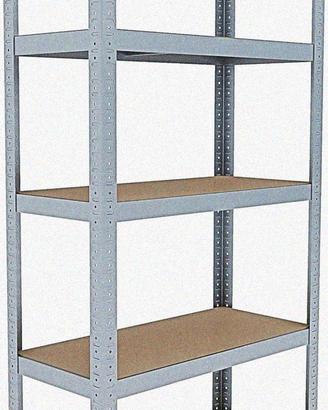 2 Scaffali In Metallo E MDF Scaffale Ad Alta Porta